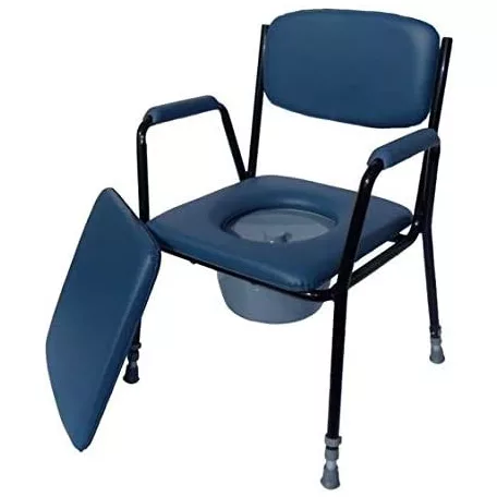 Állítható magasságú szoba WC szivacsos kék 120 kg 14201