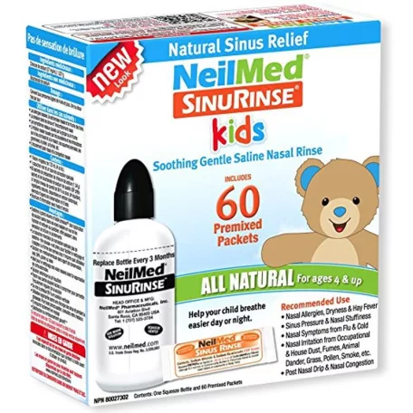 Neil-Med orr irrigátor szett gyermek 120 ml-es palack + 60 db só