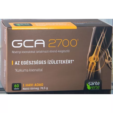 GCA 2700 ízületvédő és porcerősítő tabletta kurkuma és ördögkarom kivonatottal - 60 db