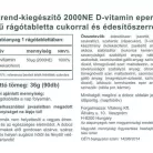 Vitaking D-2000 IU vitamin eperrel 90 tabaletta